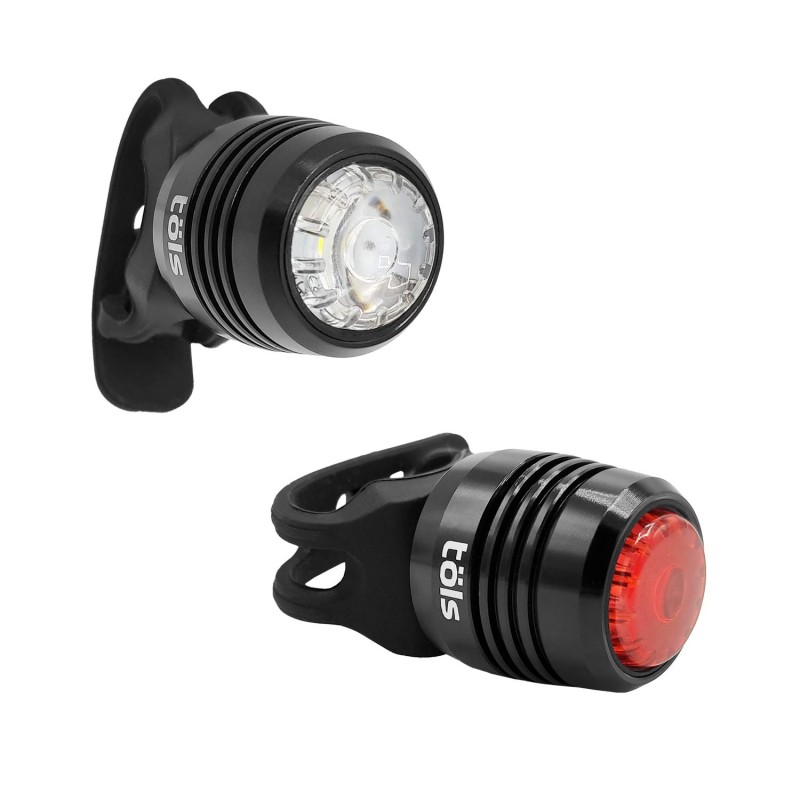 TÖLS Juego de luces bicicleta MICRO USB 10/ 5 LUMENS - Imagen 1 de 4