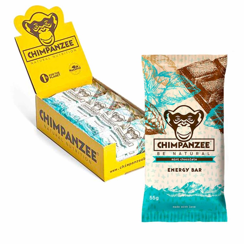 CHIMPANZEE Caja barritas enérgeticas veganas