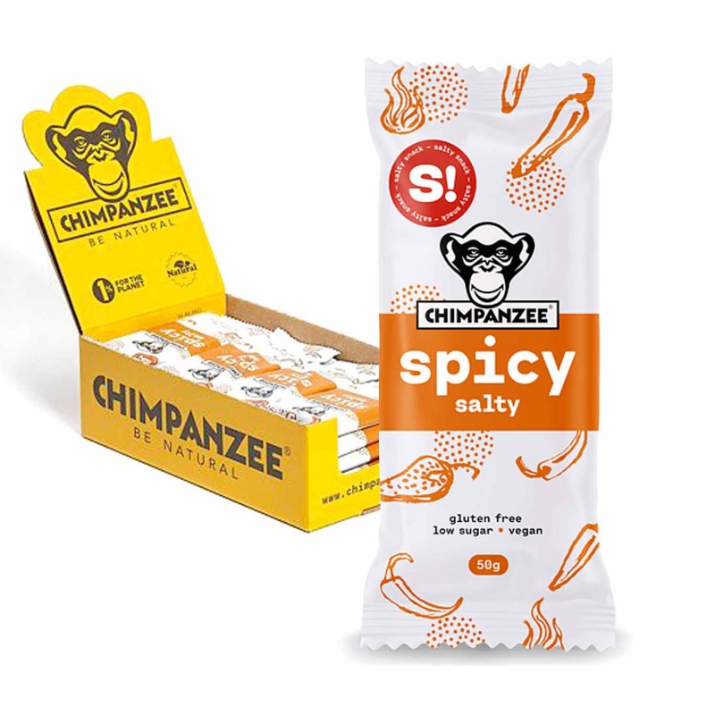 CHIMPANZEE Caja barritas saladas veganas sin glúten