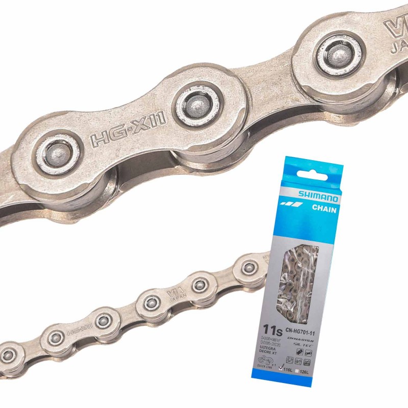 SHIMANO Cadena 116 eslabones CN-HG701 11V - Foto 1 di 1