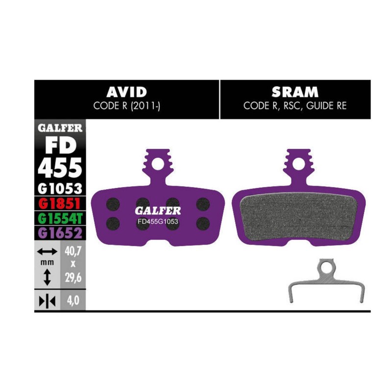 pastillas de freno de disco e-bike avid r (11-)