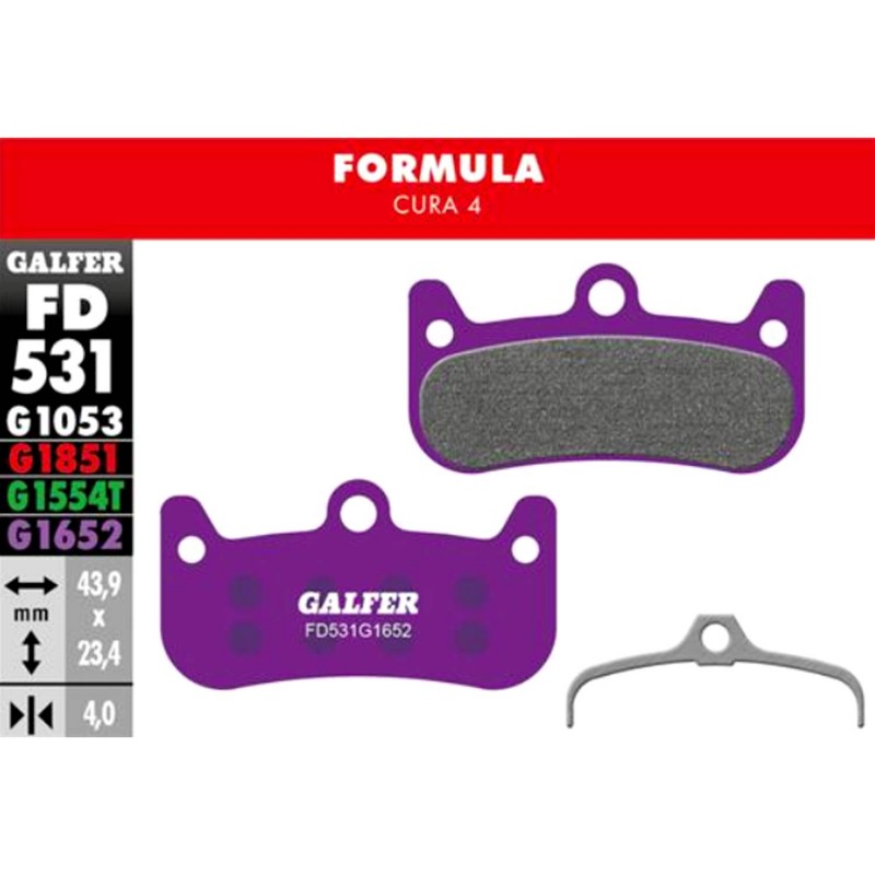 pastilla freno bicicleta e- bike formula cura 4