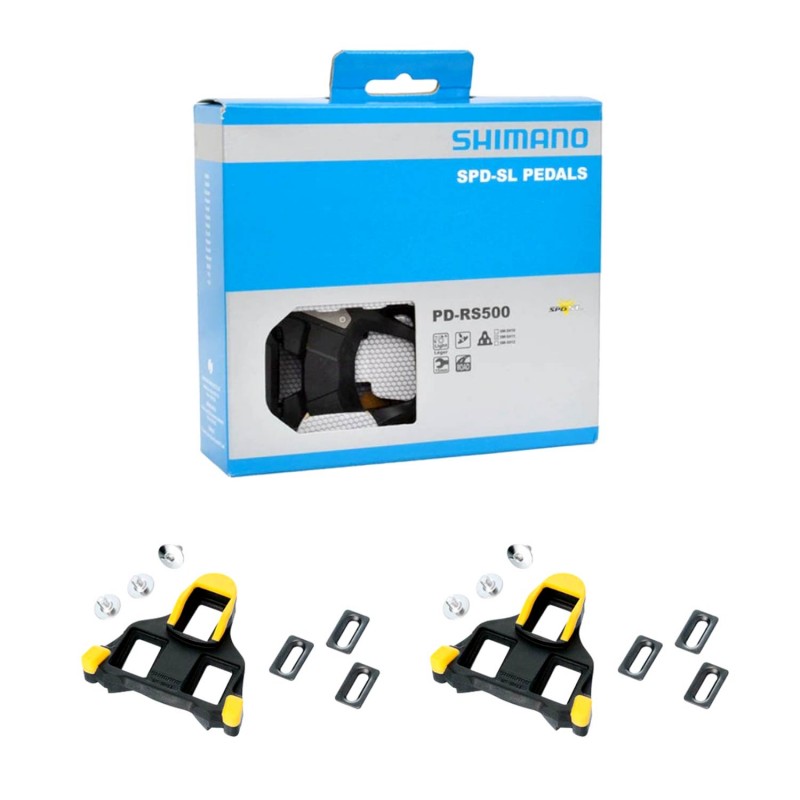 SHIMANO Pedali bici + tacchette RS500 SPD-SL + SM-SH11