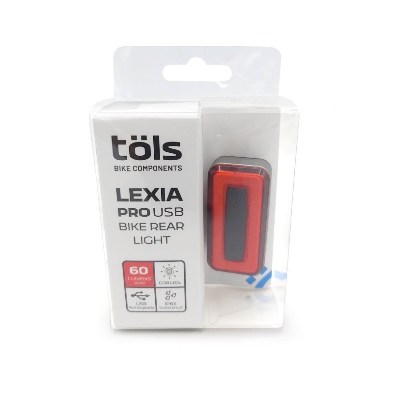 luz trasera de bicicleta lexia pro usb