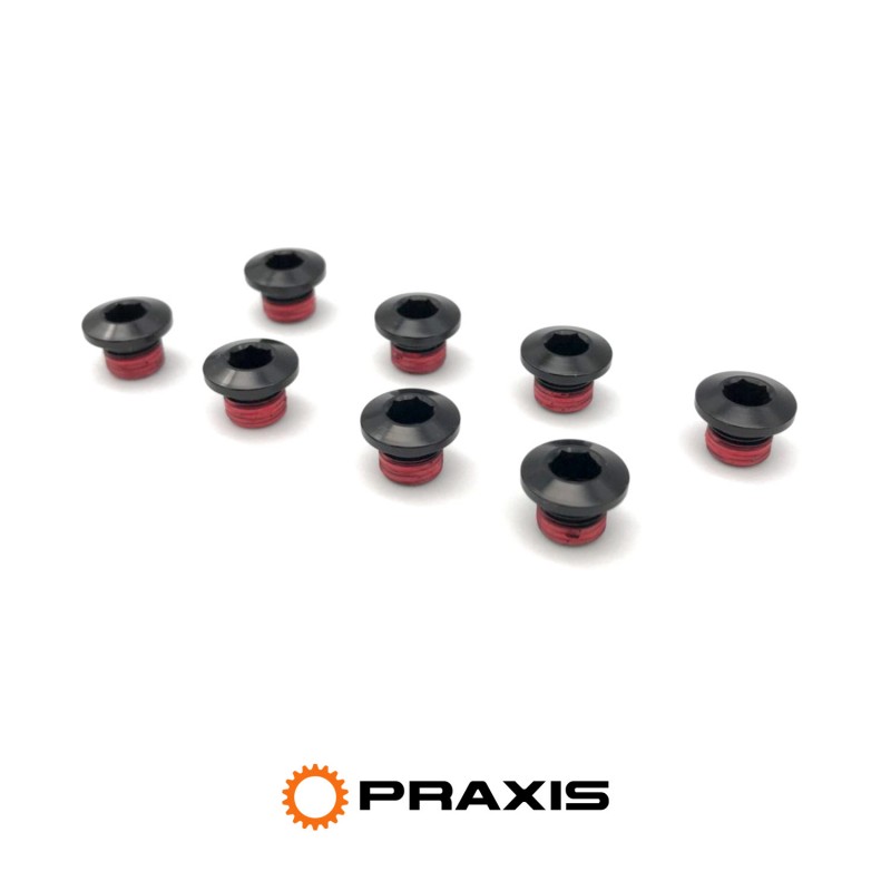 juego 8 tornillos aleacion para pedalier x-ring alloy 160 bcd x-spider