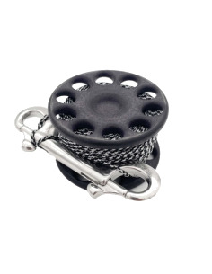 carrete spool mini de salto para buceo 15 m dyneema