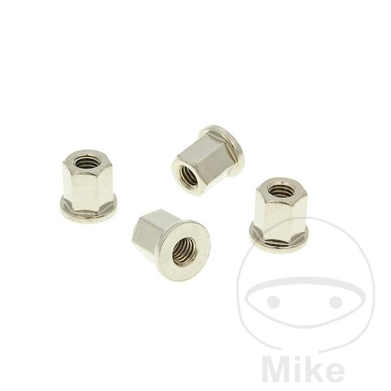 NARAKU Set of 4 cylinder head nuts M6 X 1 MM - Picture 1 of 1