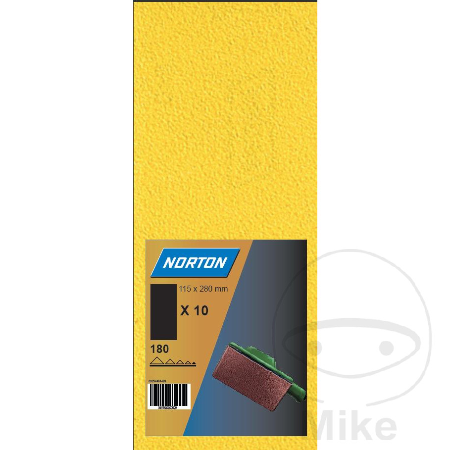 pack 10 tiras papel de lija sb k40 115x280 mm g131f