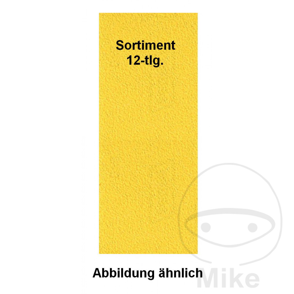 surtido papel de lija sin agujeros 115 x 280 sb str 3x k80 k100 k120 k240