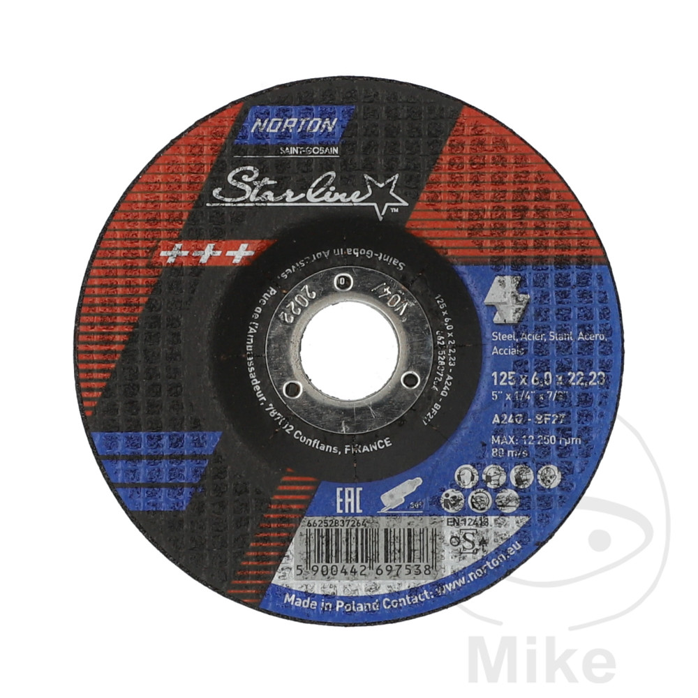 disco abrasivo de desbaste 125x6 a30p