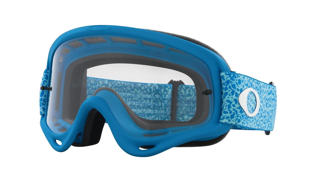 gafas enduro motocross o-frame mx - blue crackle clear