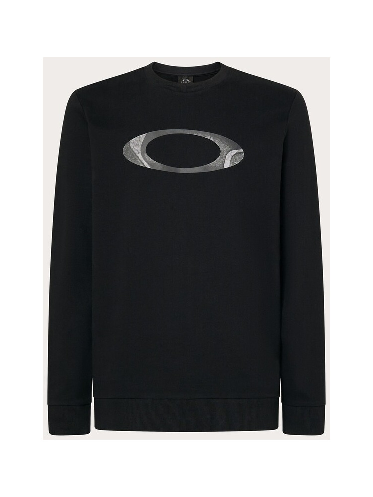 sudadera clásica con cuello redondo new ellipse crew - blackout