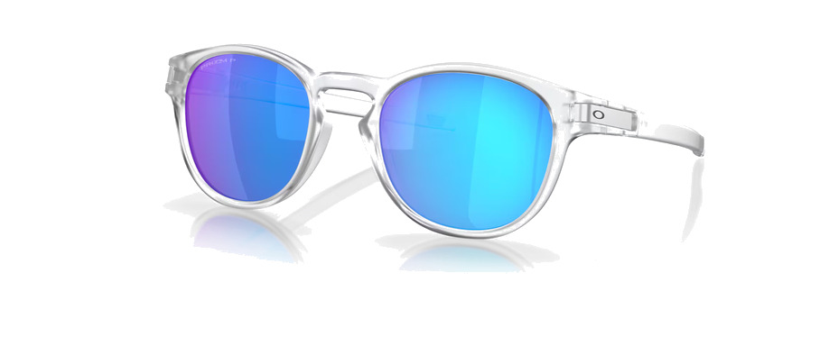 gafas de sol estilo casual polarizado latch matte clear - prizm sapphire