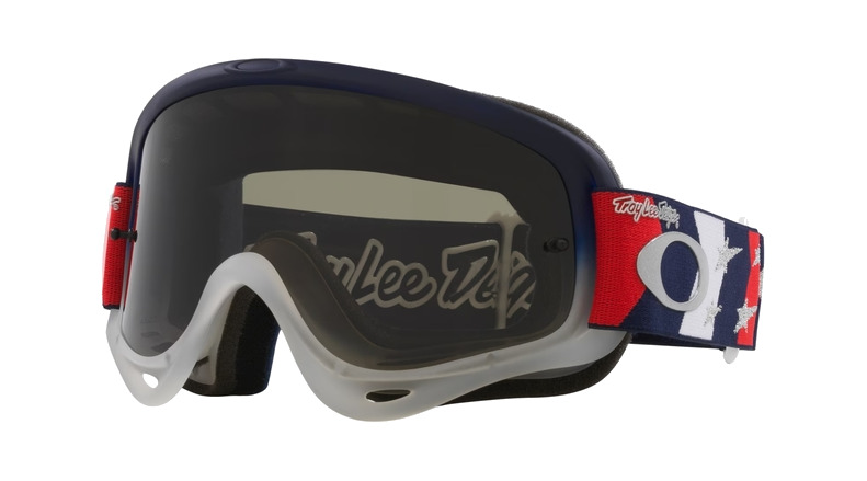 gafas de protección para motocross lentes ahumados oscuros o-frame mx - tld rwb stars