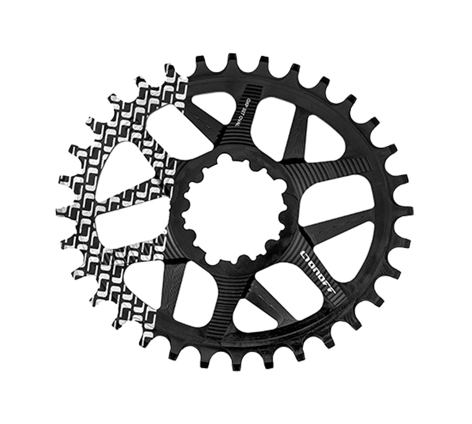 plato ovalado para bicicleta dm (sram gxp) boost