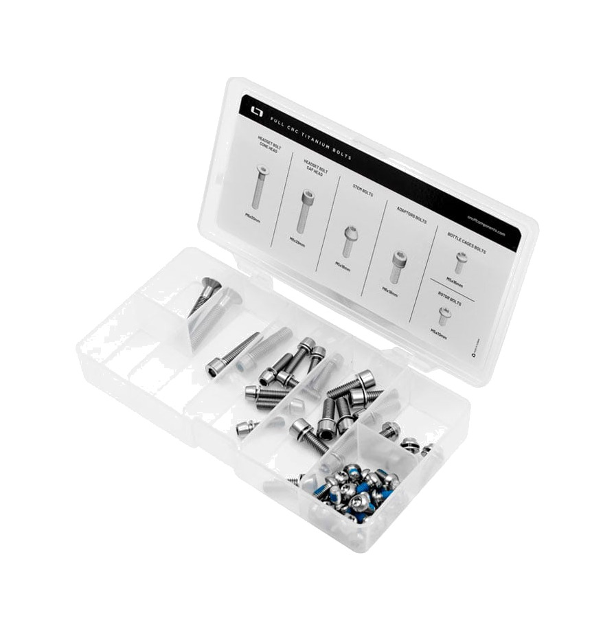 kit de tornillería de titanio para bicicleta