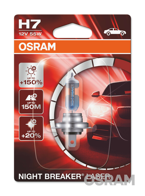 OSRAM Bombilla halogena NIGHT BREAKER LASER H7 12V 55W - X1 - Imagen 1 de 1