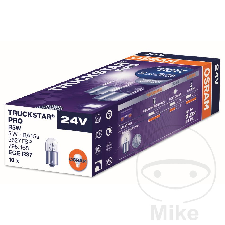 bombilla halógena 24v 5w ba15s 
truckstar