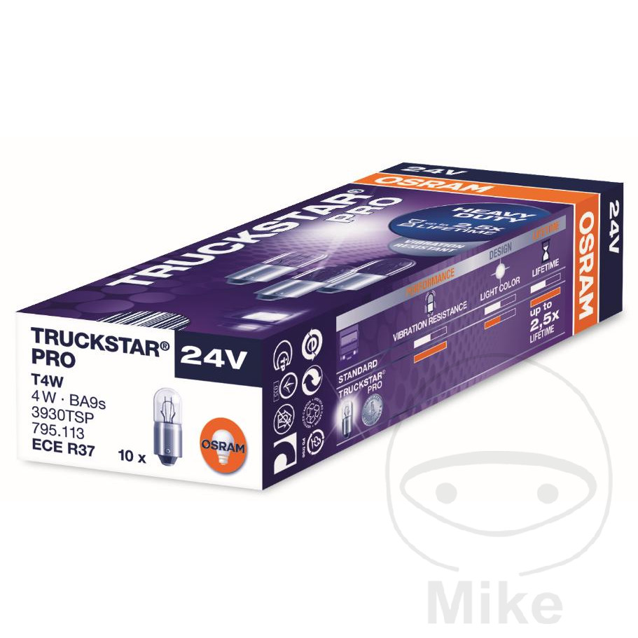 bombilla halógena 24v 4w ba9s 
truckstar pro