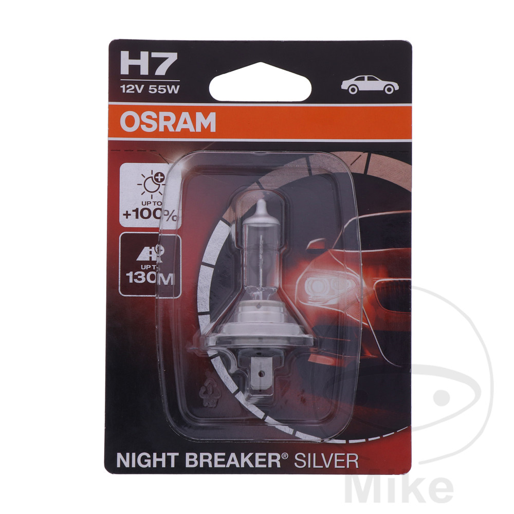 OSRAM Halogen-Glühlampe H7 12V 55W NIGHT BREAKER SILVER - Bild 1 von 1