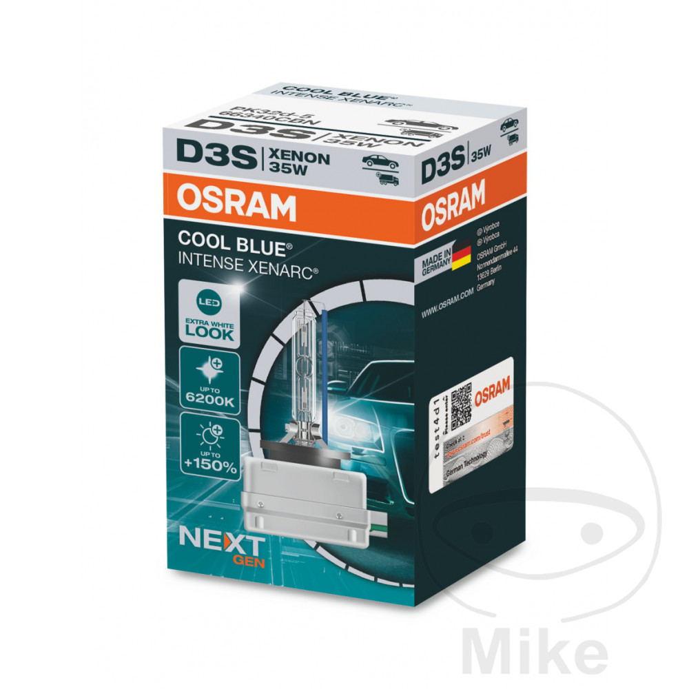 bombilla de xenón 35w d3s 
cool blue intense nex gen