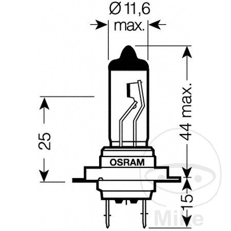OSRAM Halogen-Glühlampe H7 12V 55W ORIGINAL - Bild 4 von 4