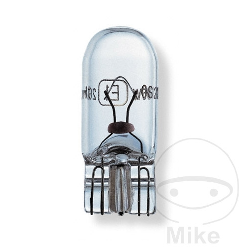 bombilla base de vidrio 12v 5w w2.1x9.5d 
ultra life