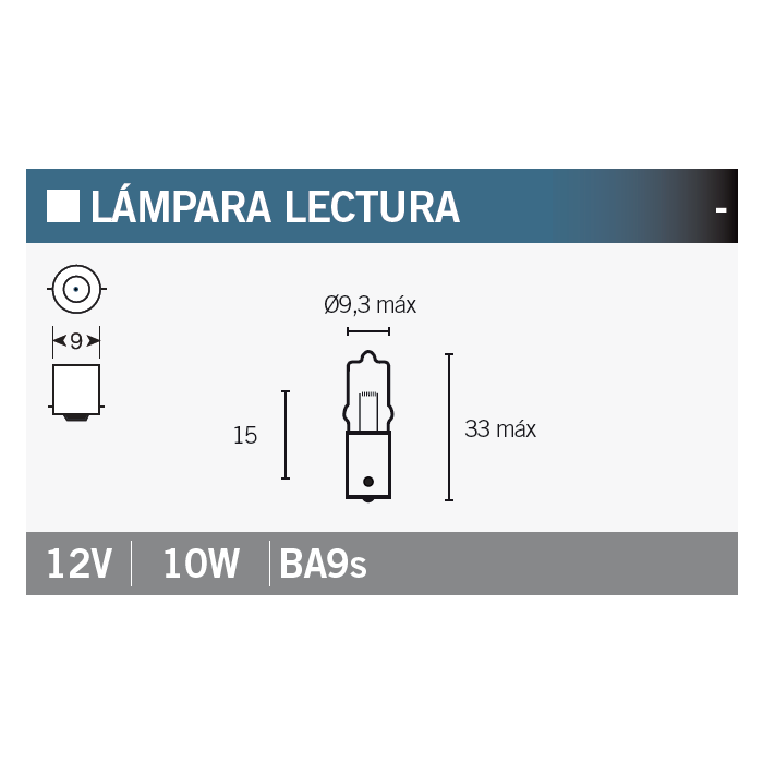 lámpara bombilla osram 64113 12v10w