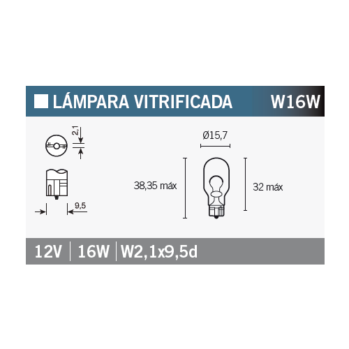 lámpara osram 921 w16w para motocicletas