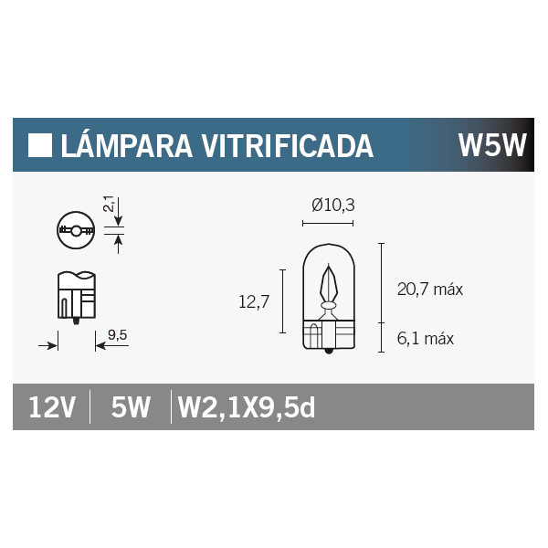 lámpara bombilla osram 2825 w5w para motocicletas - repuestos originales rentables