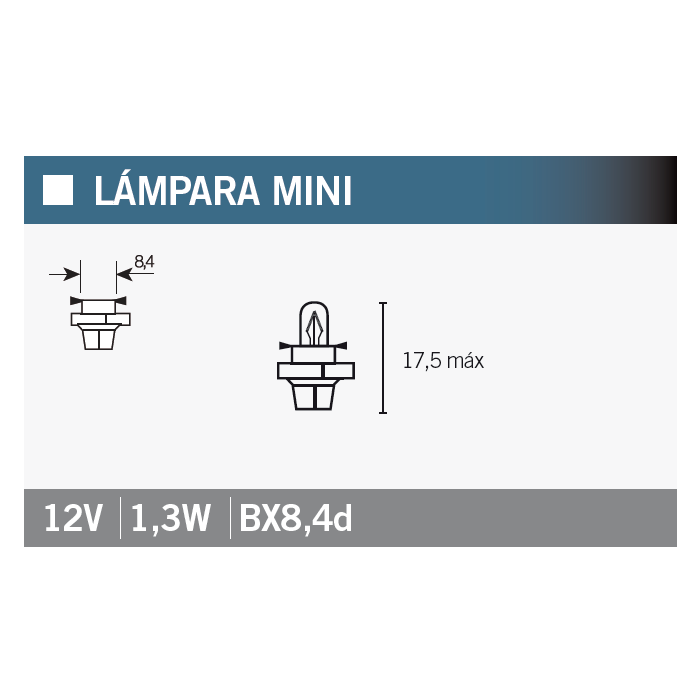 OSRAM Lampada a lampadina OSRAM 2431MFX6 BX8,4d - Alta qualità e durata - Afbeelding 1 van 1