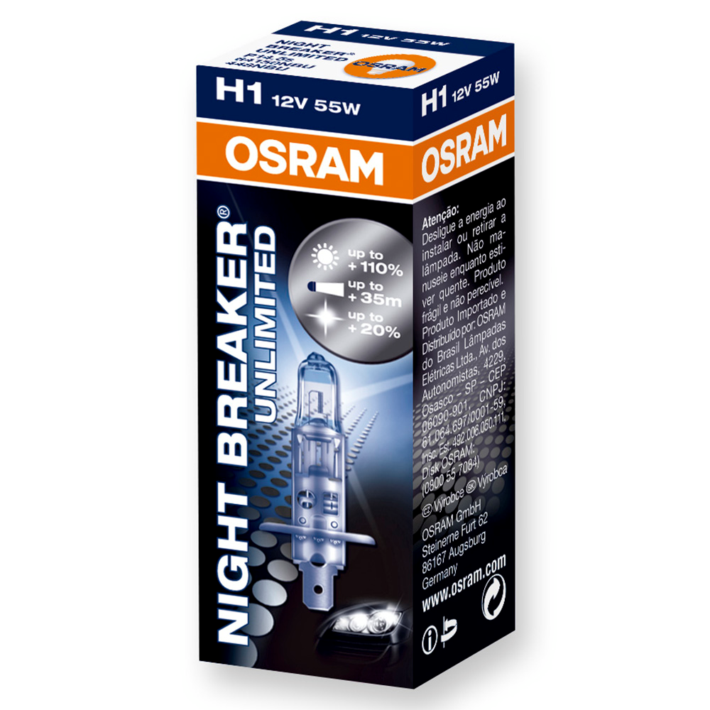 OSRAM LAMPE, GLÜHBIRNE OSRAM H1 Night Breaker Unlimited - Bild 1 von 1