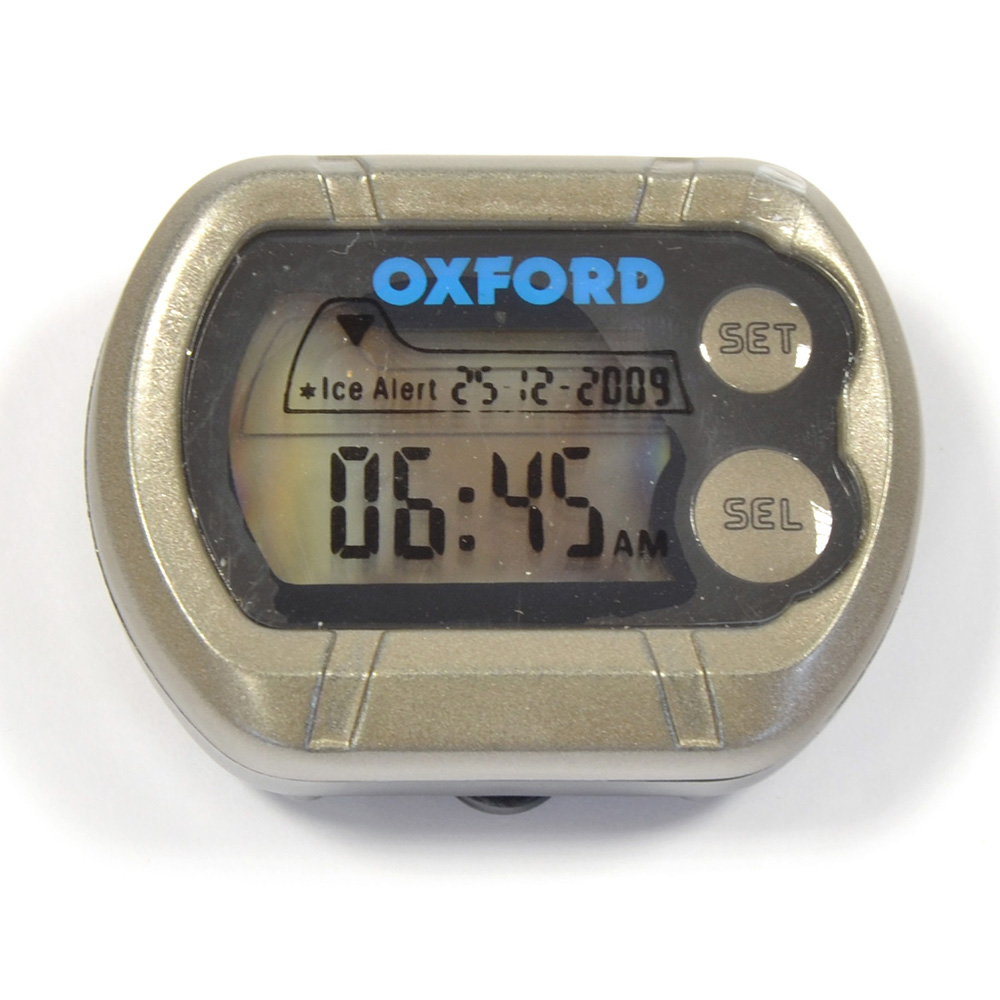 micro reloj con indicador de temperatura y riesgo de hielo . of219