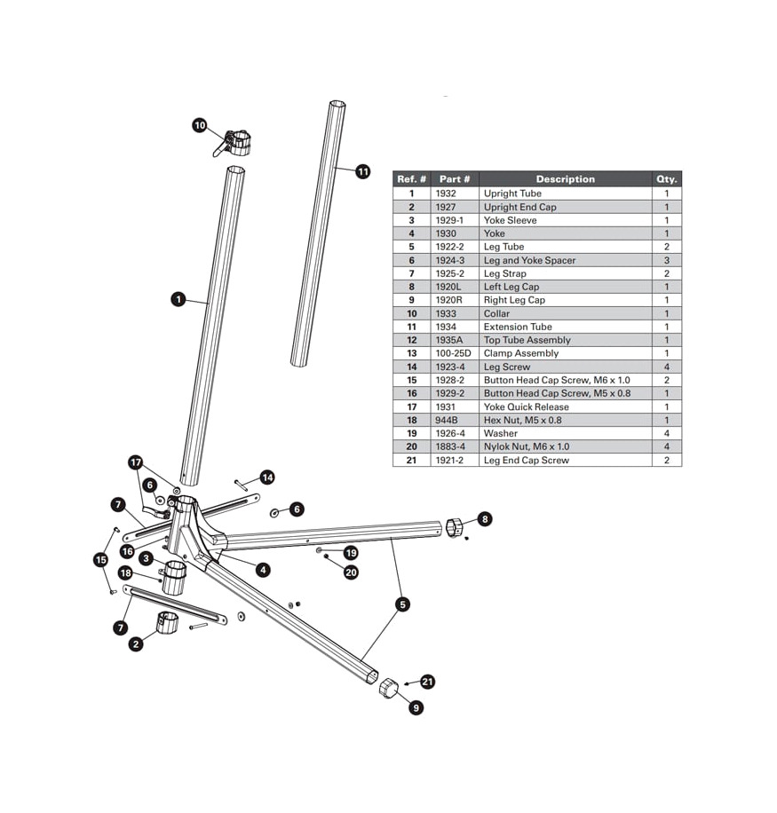 soporte de sujeción para soporte de taller prs-25