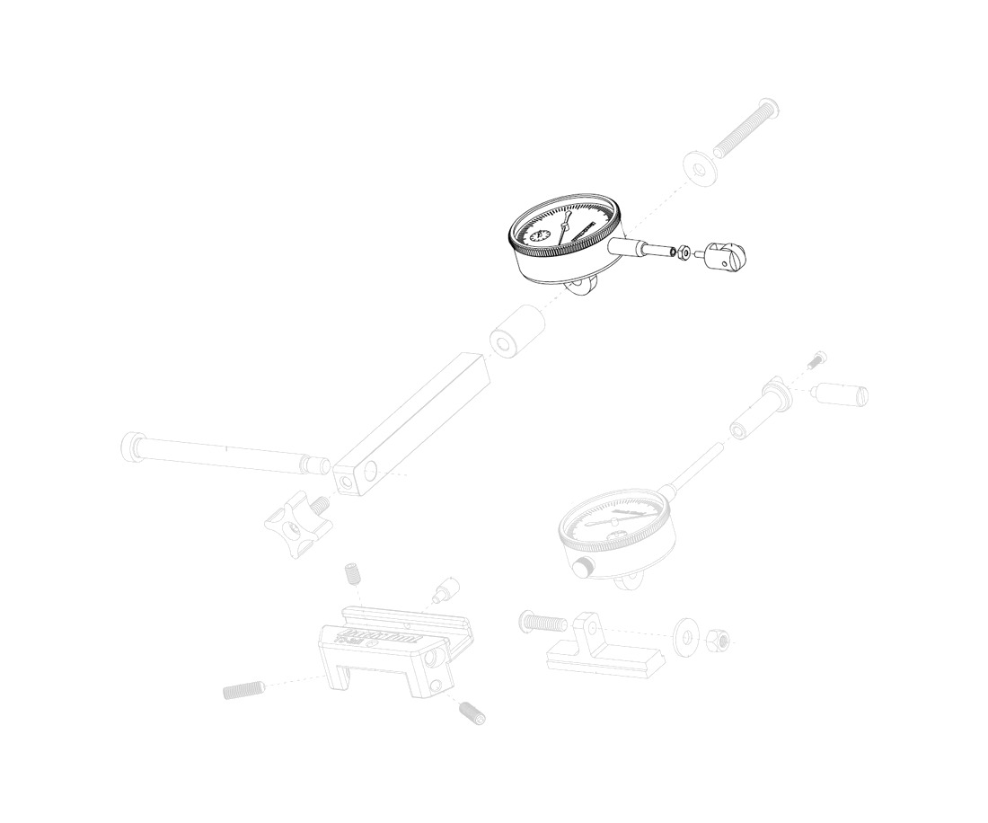 montaje de indicador dial lateral ts-2di