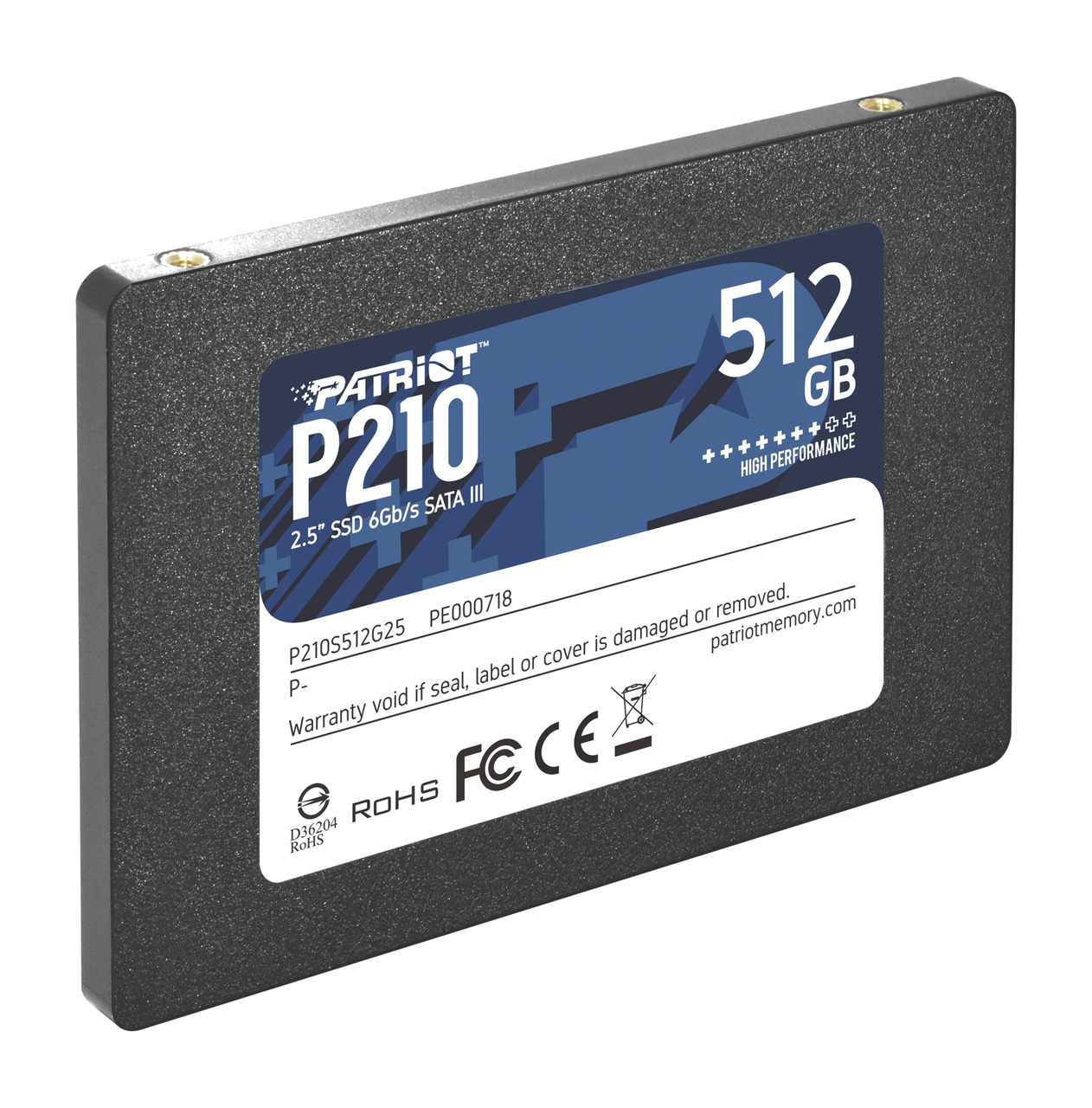 ssd interno sata p210 2,5" 512gb p210s512g25