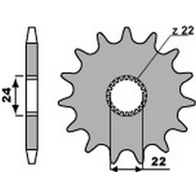 piñon para cadena 520