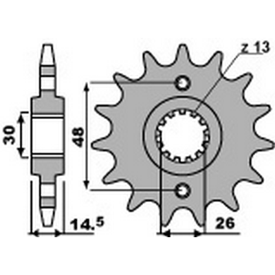 Koło łańcuchowe PBR 530 - Zdjęcie 1 z 1