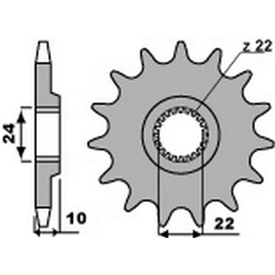 piñon para cadena 520