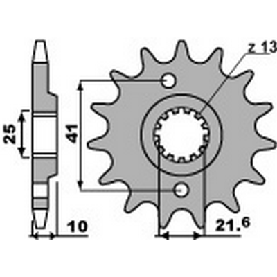 piñon para cadena 520
