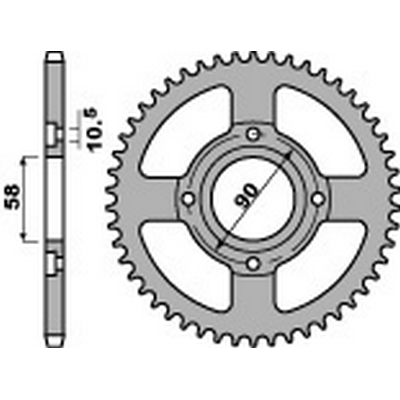 PBR Corona a piastra di trasmissione in acciaio 41 428 - Afbeelding 1 van 1