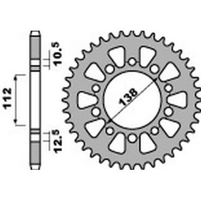 stahl getriebeplatte krone 41 4684 525