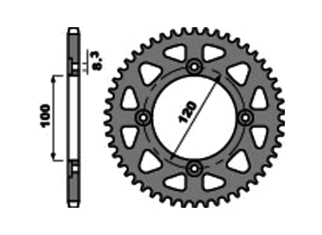 corona plato de acero c45 estandar 4453-420