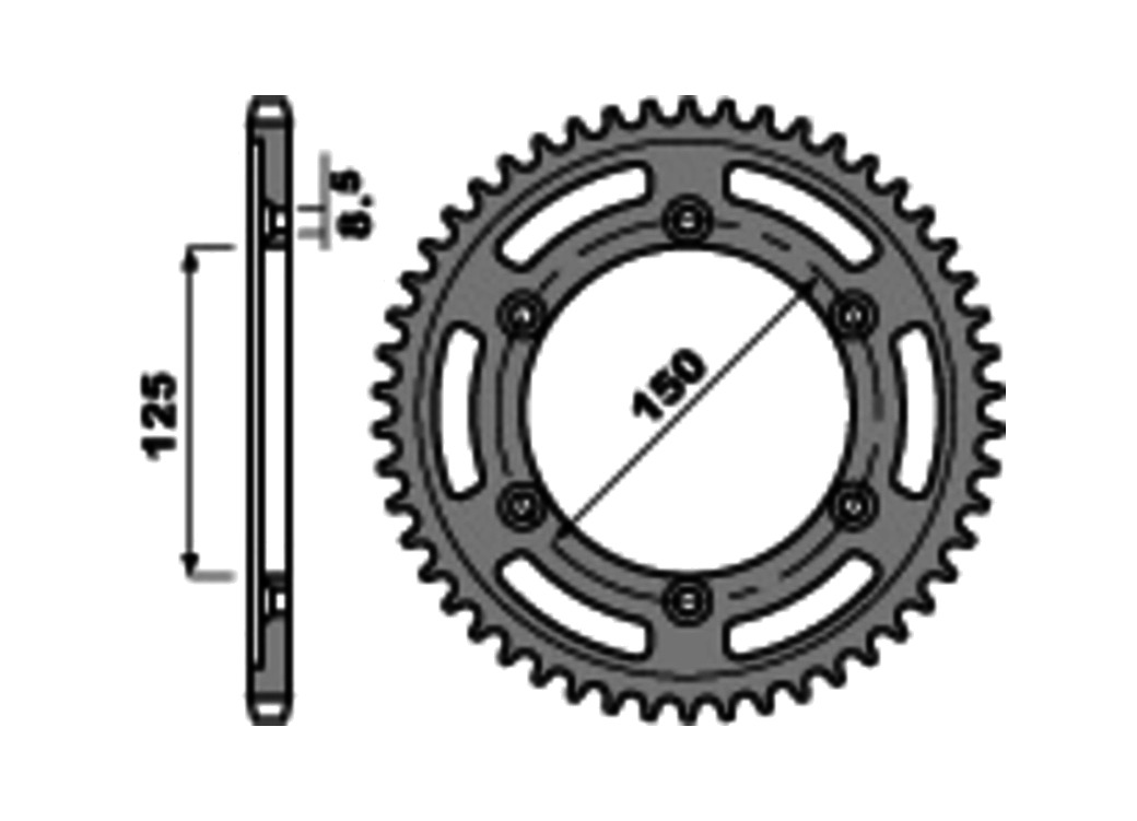 corona plato de acero c45 estandar 4507 520