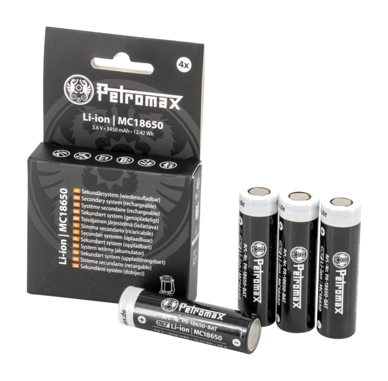 rechargeable lithium-ion battery 18650 3450mah 3,6v px-18650-bat 4 uds