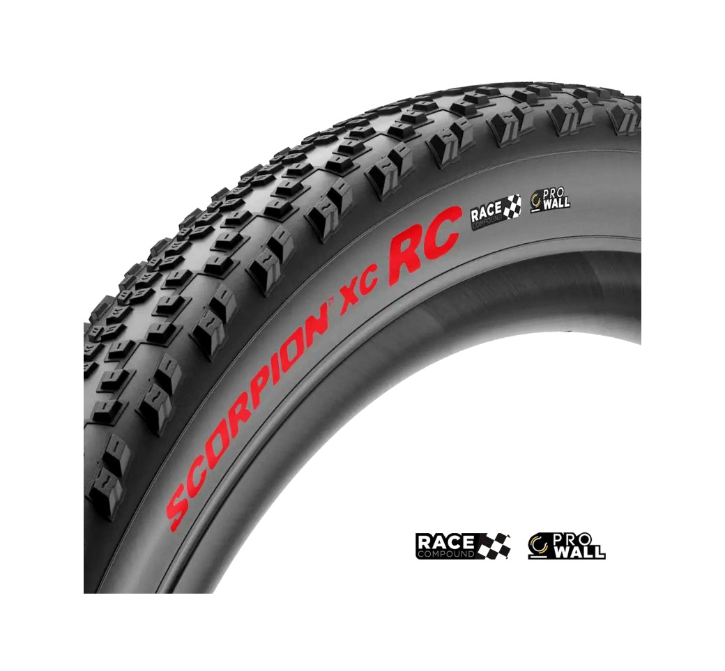 cubierta neumatico scorpion race xc rc 29 x 2.4 prowall red