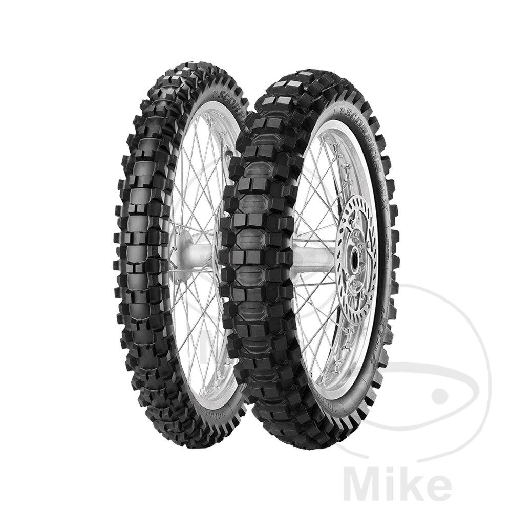 neumático cubierta moto delantero 80/100-21 51m tt nhs    scorpion mx extra