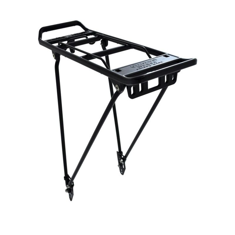 portaequipaje aluminio de bicicleta con solapa de muelle wersa 28-29" 320/372 mm