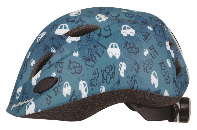 casco bicicleta ciclismo niño infantil con luz fun trip led 45/52 cm
