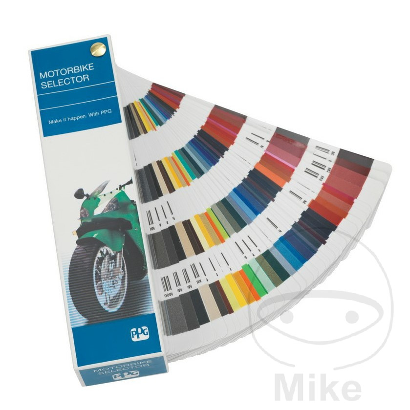 carta muestras de color para moto